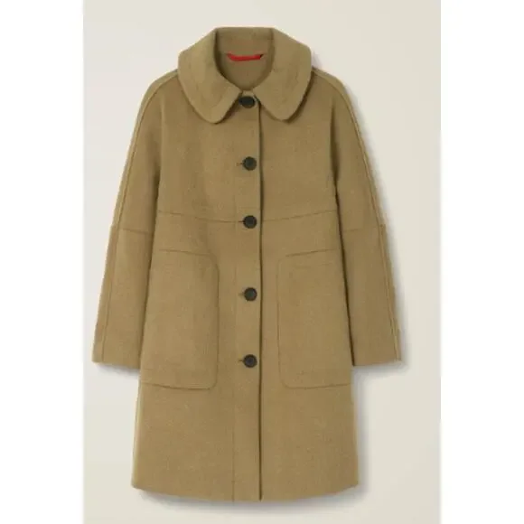 Boden Women's PYM Wool Pea Coat in Camel - Size 8R - Picture 13 of 13